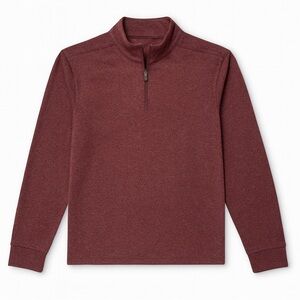 Marc Anthony Burgundy Quarter-Zip Sweater